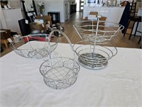 Stainless Fruits Bowls & Basket