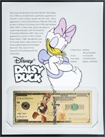Disney Daisy Duck 24kt Gold Gilded Collectible Mil