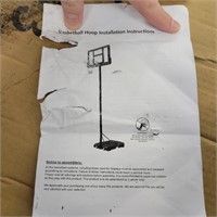 Portable basketball hoop