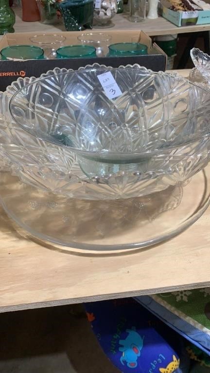 Glass decorative bowls