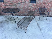 Vintage metal furniture (rusty)