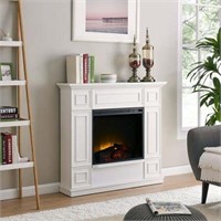 Bold Flame 43.31in White Electric Fireplace