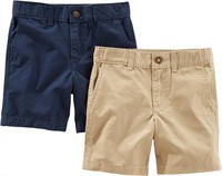 Simple Joys  2-Pack Flat Front Shorts 4T