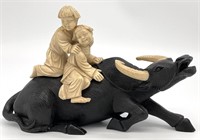 Vintage Chinese Water Buffalo Sculpture
