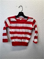 Vintage Dream Weaver Striped Banded Hem Shirt