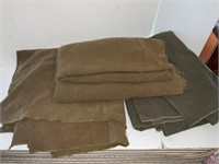 Three military wool blankets