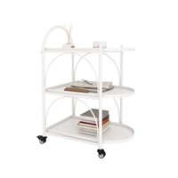 XIV Bar Cart, Metal Bar Cart with Wheels, Kitchen