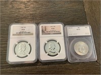 (3) Franklin Half Dollars