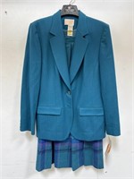 New vintage Pendleton wool coat & skirt, 2pc. set