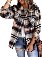 KevaMolly Women's Plaid Flannel Jacket