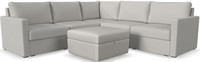 1 Flex by Flexsteel® 6-Piece Frost Sectional with