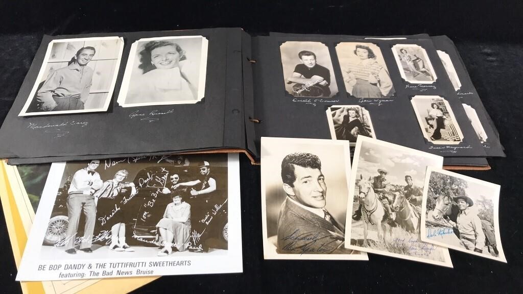 ~50 Autographed Photos of Old Hollywood Stars