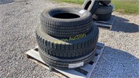 pallet with tires: ++
