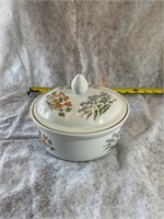 Vintage Floral Dish