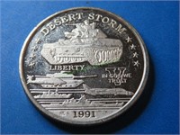 1991 Desert Storm 1 oz Silver Round
