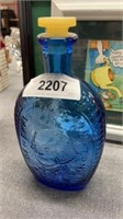 General Washington blue glass bottle