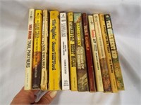 (12) Vintage Western Paperback Books Some May