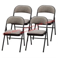 4pk. MECO Deluxe Metal Padded Folding Chairs
