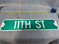 6" x 24" 11th St Sign