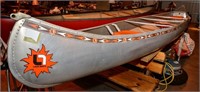 Aluminum Canoe - Lowe Boats - Great graphics - 17'