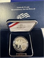 LEWIS & CLARK BICENTENNIAL PROOF SILVER DOLLAR