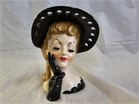 Vintage Napco Lady Head Vase