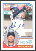 Auto Rookie Card  Isiah Kiner-Falefa