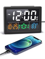 Digital Alarm Clock, with 5.5" Large LED Time Dis