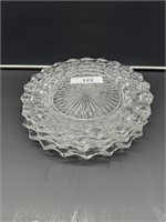 4 American Fostoria dinner plates 9.5"