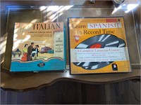 Vintage Albums of How To Speak Italian/Spanish