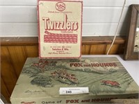 Vtg. Game- Fox & Hounds & Twizzlers Candy Box