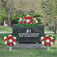 New HENOMO Headstone Flower Saddle, Vivid Cemetery