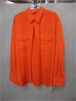 FIVE BROTHER orange flannel shirt, Sz: 2XL