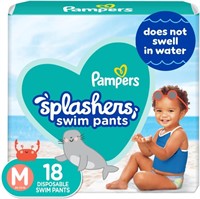 Size M 36Ct Pampers Splashers Swim Diapers