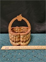 Handmade Wooden Apple Shaped Basket