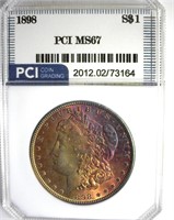 1898 Morgan MS67 LISTS $3300