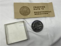 Frontier days bicentennial medallion