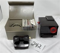 Vintage Viewmaster and Viewmaster projector with