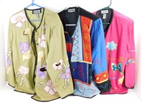 * 3 Indigo Moon Decorative Jackets - Size 1X