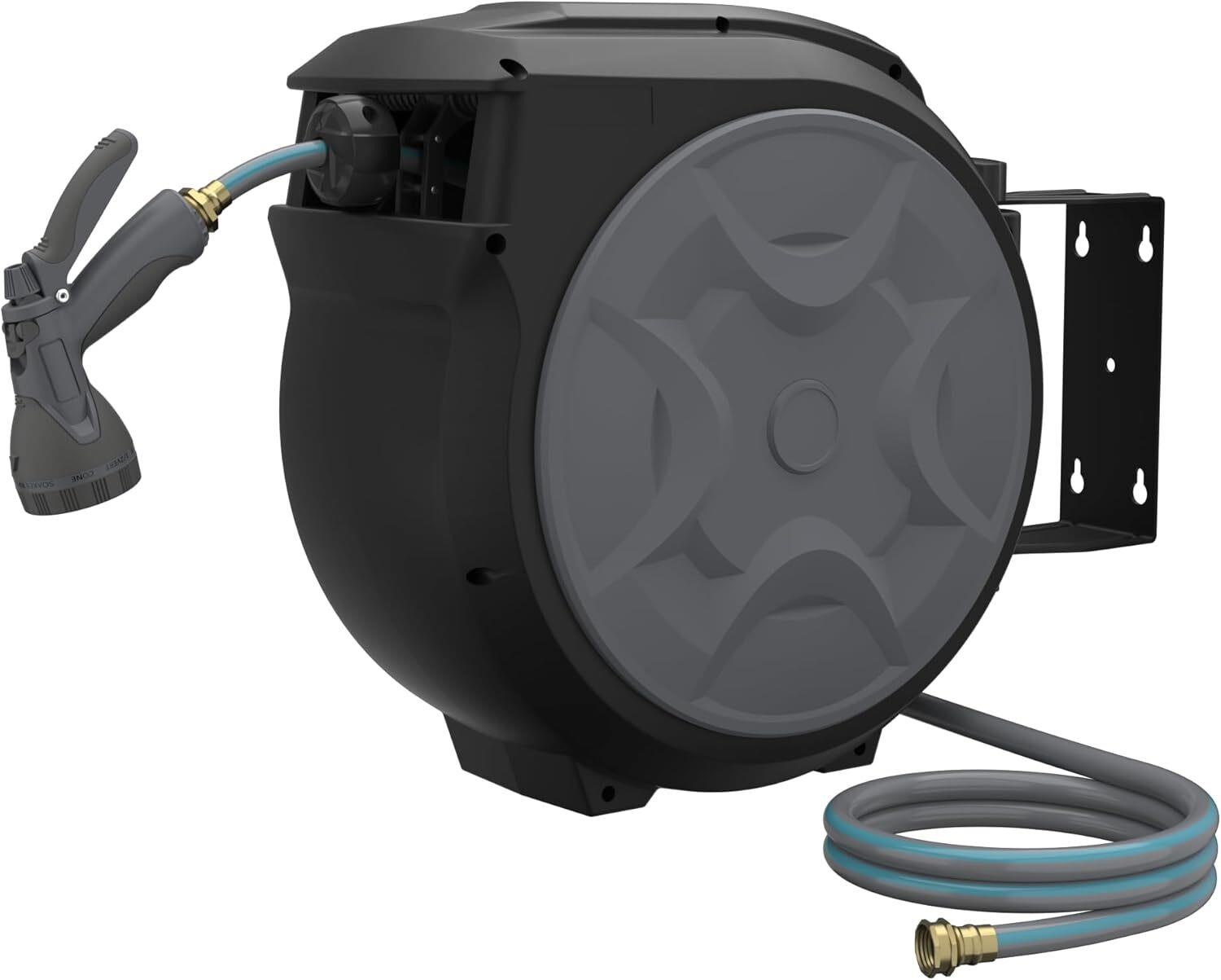 Retractable Garden Hose Reel  130-FT X 1/2-IN