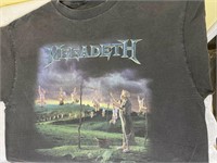 1995 Megadeth Concert shirt XL pre owned UC