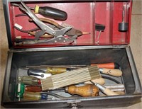 small tool box with asstd tools & Craftsman