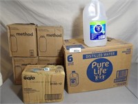 Pure Life Water, Gojo & Method Body Wash