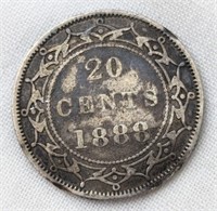 1888 CAD 20 CENT SILVER COIN