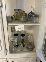 interesting pottery glass and lantern pieces