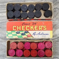 Vintage Checkers Set "Comet 24 by Halsam"