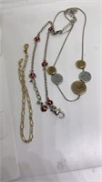 Group of unmarked untested necklaces