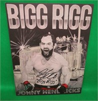 Johnny  BIgg Rigg Hendricks UFC SIGNED 8x10 Photo