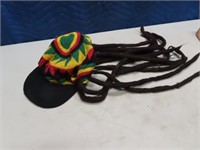 Bob Marley Type Dreadlock Hat Costume