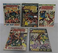 Five Marvel Daredevil comics